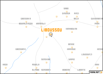 map of Liboussou