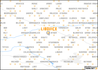 map of Libovice
