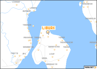 map of Libuak