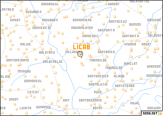 map of Licab