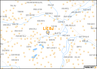 map of Liçaj