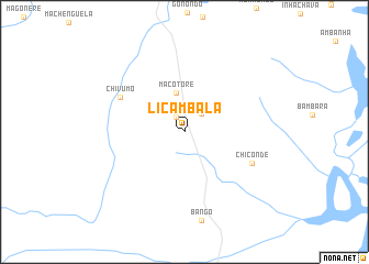 map of Licambala