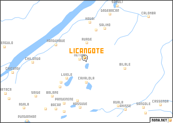 map of Licangote