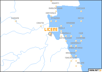 map of Licere