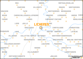 map of Lichères