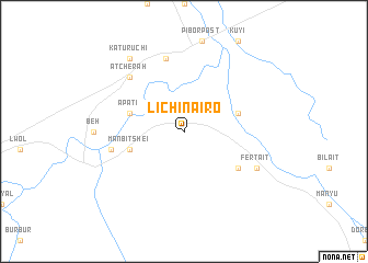 map of Lichinairo