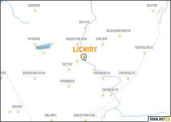 map of Lichiny