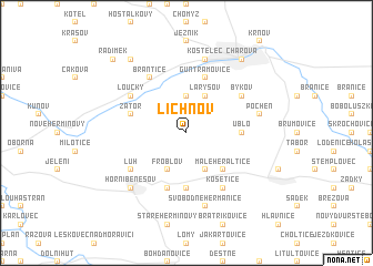 map of Lichnov