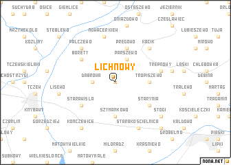 map of Lichnowy