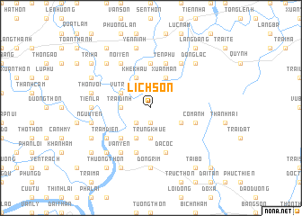 map of Lịch Sơn