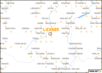 map of Lịch Sơn