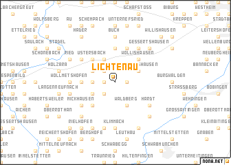 map of Lichtenau