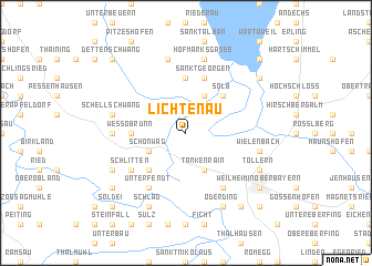 map of Lichtenau