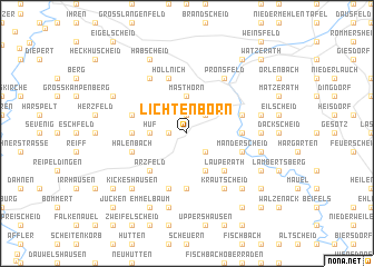 map of Lichtenborn