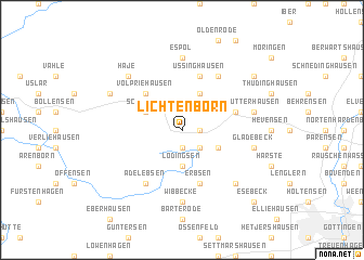 map of Lichtenborn