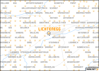 map of Lichtenegg