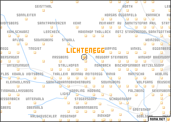 map of Lichtenegg