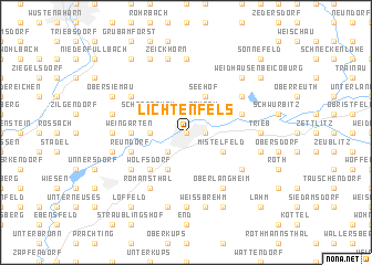 map of Lichtenfels