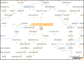 map of Lichtenhagen