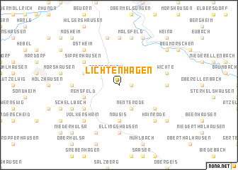 map of Lichtenhagen