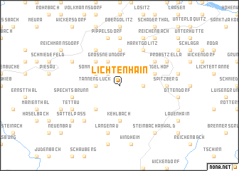 map of Lichtenhain