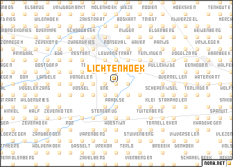 map of Lichtenhoek