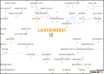 map of Lichtenhorst