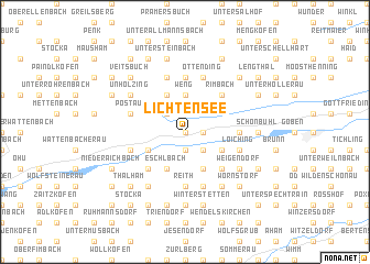 map of Lichtensee