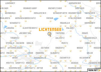 map of Lichtensee