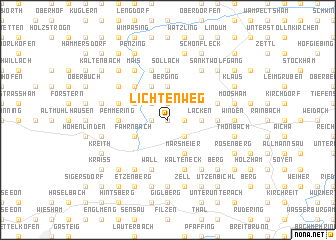 map of Lichtenweg