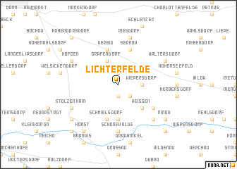 map of Lichterfelde