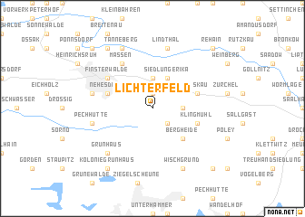 map of Lichterfeld