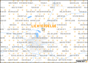 map of Lichtervelde