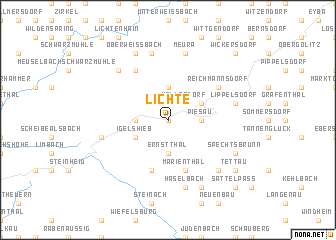 map of Lichte