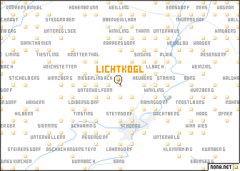 map of Lichtkogl