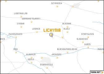 map of Lichynia