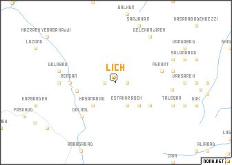 map of Līch