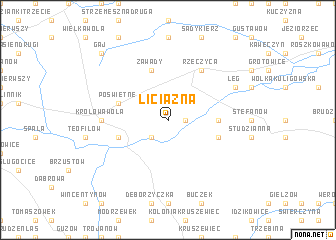 map of Liciążna
