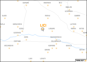 map of Līči