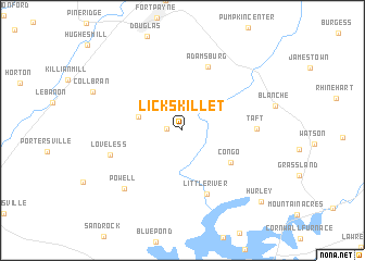 map of Lickskillet