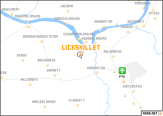 map of Lickskillet
