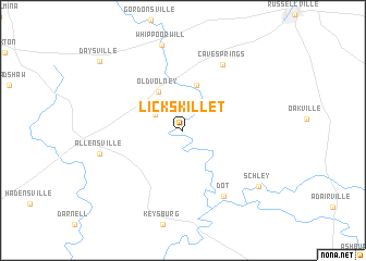 map of Lickskillet