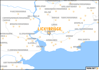 map of Licky Bridge