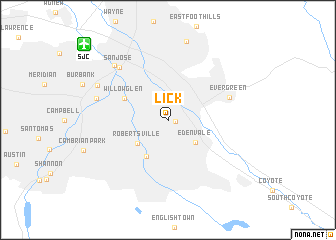map of Lick