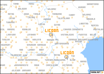 map of Lico-an