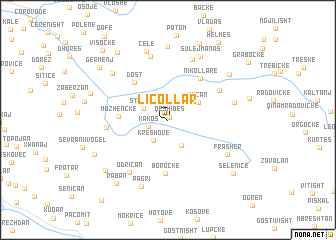 map of Liçollar