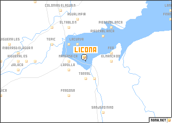 map of Licona