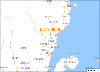 map of Lictuasan