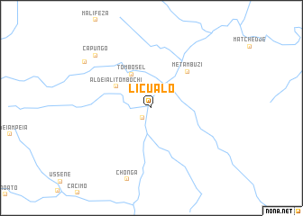 map of Licualo