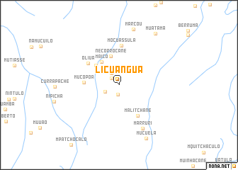 map of Licuângua